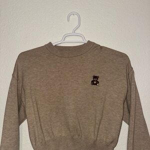 Women’s Brown Brooklyn NY 1995 Cropped Sweater – Size M